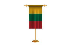Lithuania Ceremonial Flag Vector Free flag