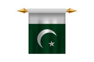 Pakistan Royal Emblem flag