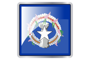 Icône carrée du drapeau des Mariannes du Nord flag