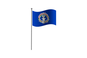 Drapeau flottant des Mariannes du Nord flag