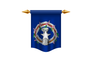 Bannière royale du drapeau des Mariannes du Nord flag