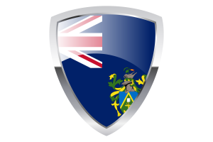 Pitcairn Islands Shield Flag flag