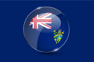 Pitcairn Islands Flag Glossy Round Button flag