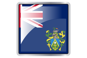 Pitcairn Islands Flag Square icon flag