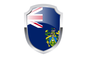 Pitcairn Islands Shield Logo flag