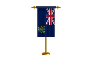 Pitcairn Islands Ceremonial Flag Vector Free flag
