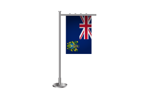 3d Pitcairn Islands Standing Flag flag