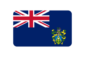 Pitcairn Islands Flag Triangle Vector Illustration flag