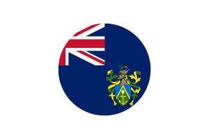 Pitcairn Islands Flag Circle Vector Free flag