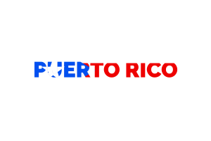 Puerto Rico Text Art flag