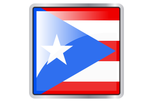Puerto Rico Flag Square icon flag
