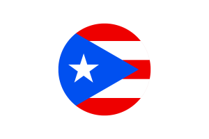 Puerto Rico Flag Circle Vector Free flag
