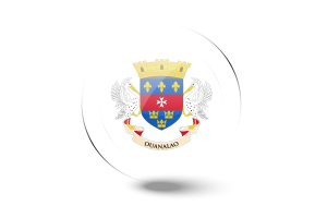 Saint Barthélemy Flag Glossy Round Button flag