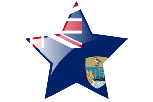 Saint Helena Flag Star Icon flag