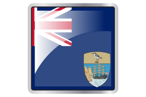 Saint Helena Flag Square icon flag