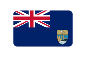 Saint Helena Flag Triangle Vector Illustration flag