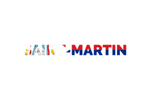 Saint Martin Text Art flag