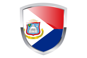 National Flag of Saint Martin Clipart flag