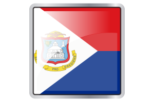 Saint Martin Flag Square icon flag