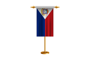 Saint Martin Ceremonial Flag Vector Free flag