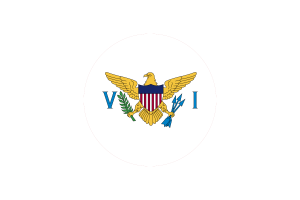 US Virgin Islands Flag Circle Vector Free flag