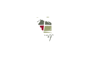 Banff Map with Flag flag