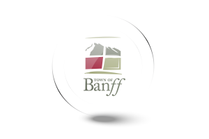 Banff Flag Glossy Round Button flag