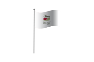 Waving Flag of Banff flag