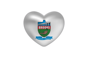 Love of Brooks Heart Shape flag