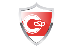 Calgary Flag with Medieval Heater Shield flag