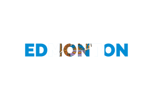Edmonton Text Kunst flag
