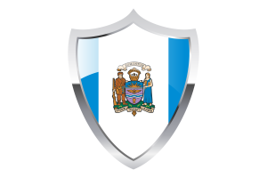 Edmonton Flagge mit mittelalterlichem Heizschild flag