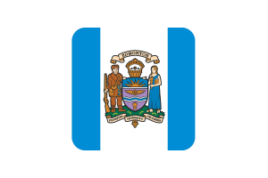 Edmonton Flaggenplatz abgerundete Form flag