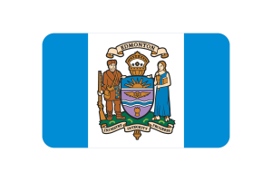 Edmonton Flaggen Dreieck Vektorillustration flag