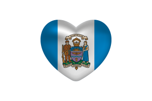 Liebe von Edmonton Herzform flag