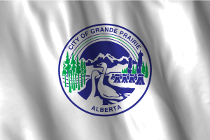 National Flag of Grande Prairie flag