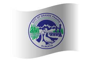 Grande Prairie Flag flag