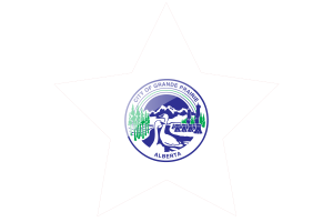 Grande Prairie Flag Star Icon flag