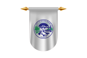 Grande Prairie Flag Emblem Vector Images flag