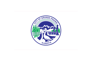 Grande Prairie Flag Vector Illustration flag