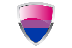 Bisexual Shield Flag flag