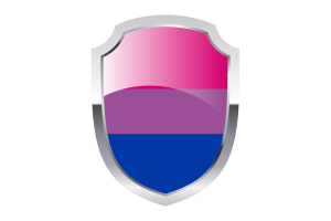 Bisexual Shield Logo flag