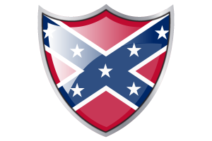 Shield with Flag of Confederate flag