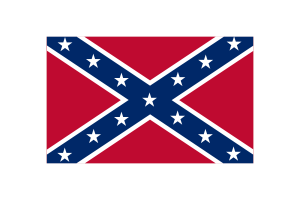 Confederate Flag Vector Illustration flag