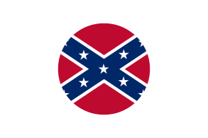 Confederate Flag Circle Vector Free flag