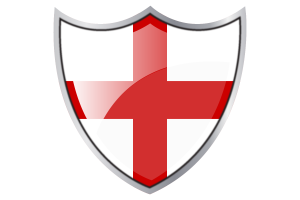 Shield with Flag of England flag