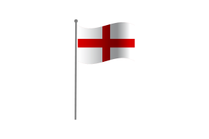 Waving Flag of England flag