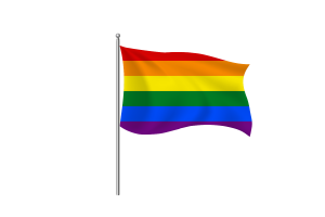 Gay pride Flag symbol flag