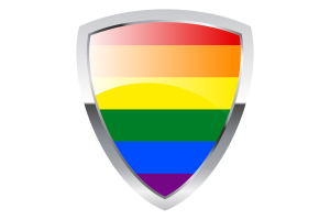 Gay pride Shield Flag flag