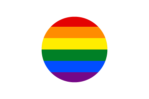 Gay pride Flag Circle Vector Free flag